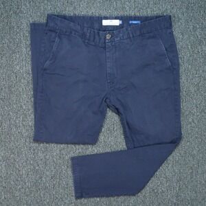 Peter‎ Manning Pants Mens 38x28 Blue Slim Fit Chino Trouser Straight